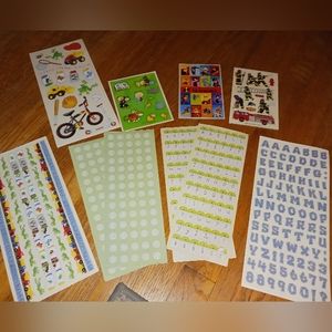 Bundle of scrapbooking stickers